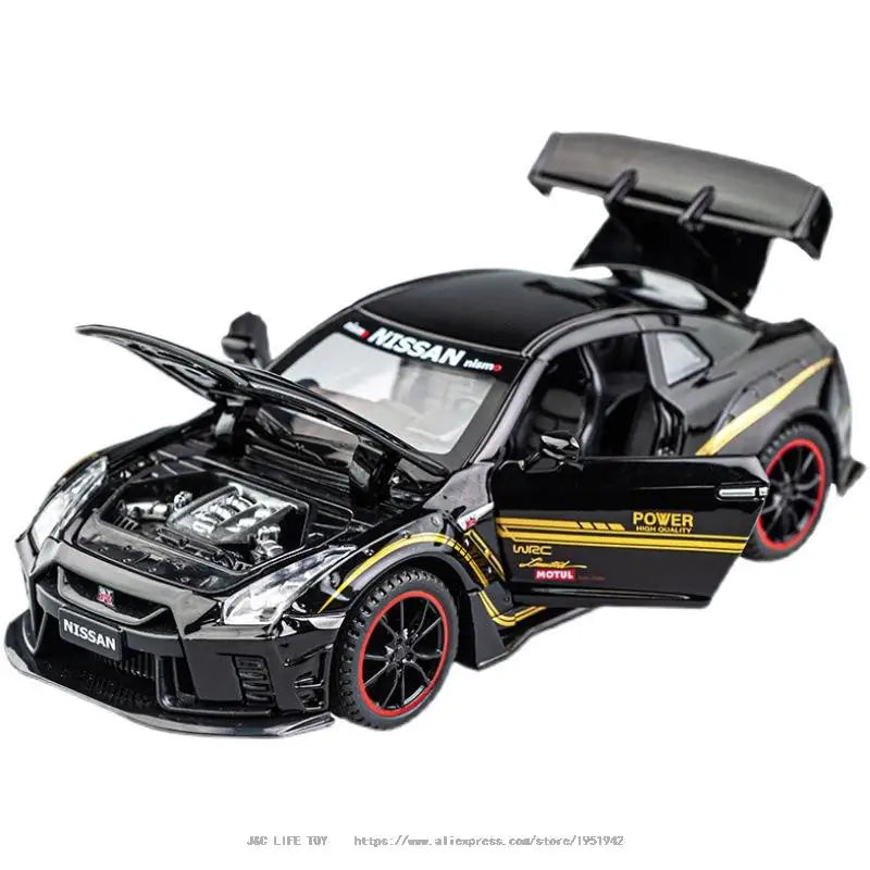 1:32 NISSAN GTR R35 Sports Car Alloy Car Model Diecasts & Toy Vehicles Toy Cars Simulation Kid Toys For Children Gifts Boy Toy