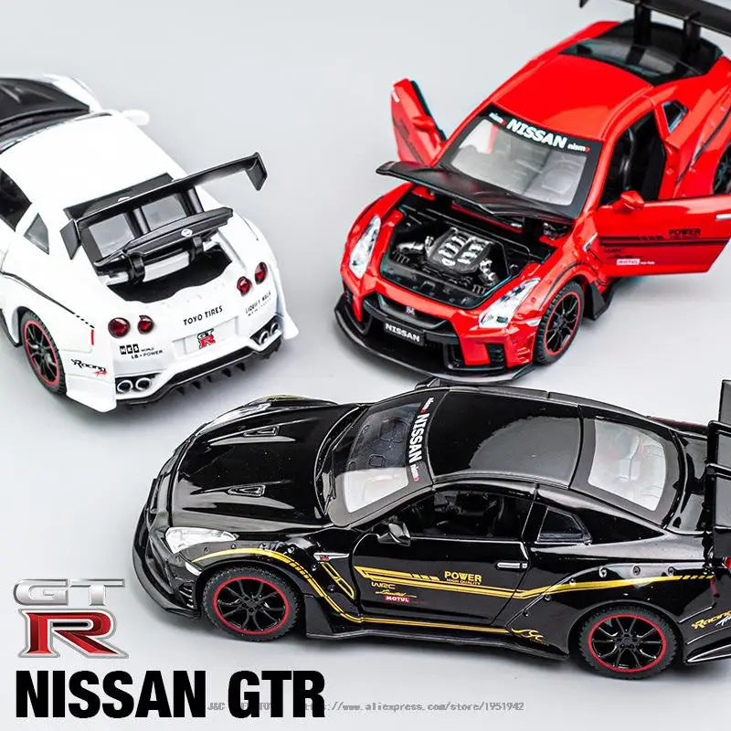 1:32 NISSAN GTR R35 Sports Car Alloy Car Model Diecasts & Toy Vehicles Toy Cars Simulation Kid Toys For Children Gifts Boy Toy