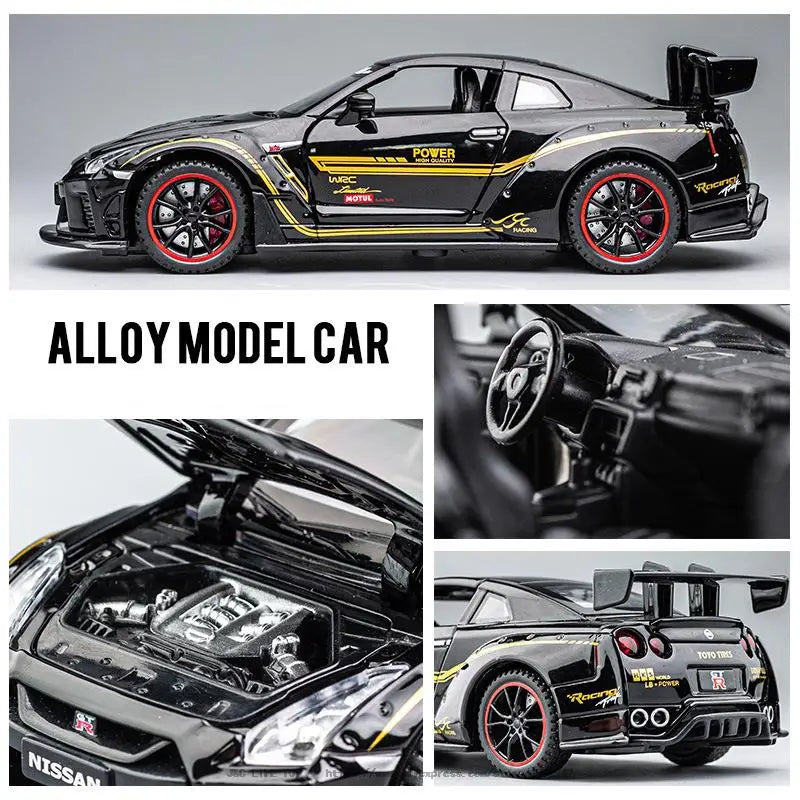 1:32 NISSAN GTR R35 Sports Car Alloy Car Model Diecasts & Toy Vehicles Toy Cars Simulation Kid Toys For Children Gifts Boy Toy