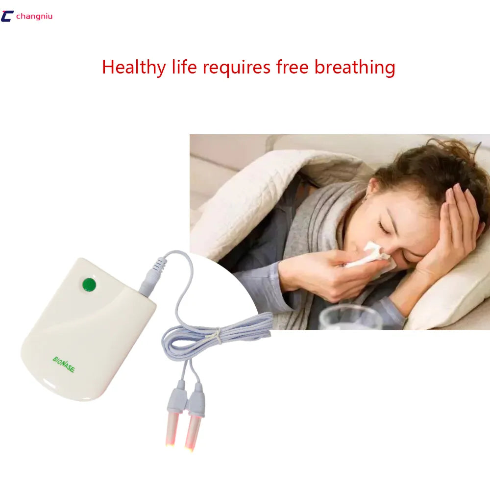New BioNase rhinitis therapy massage,Hay fever,Low-frequency pulse and laser therapy instrument, Rhinitis treatment instrument