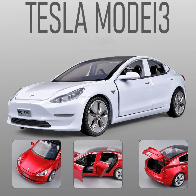 New 1:32 Tesla MODEL 3 Alloy Car Model Diecasts & Toy Vehicles Toy Cars Free Shipping Kid Toys For Children Gifts Boy Toy