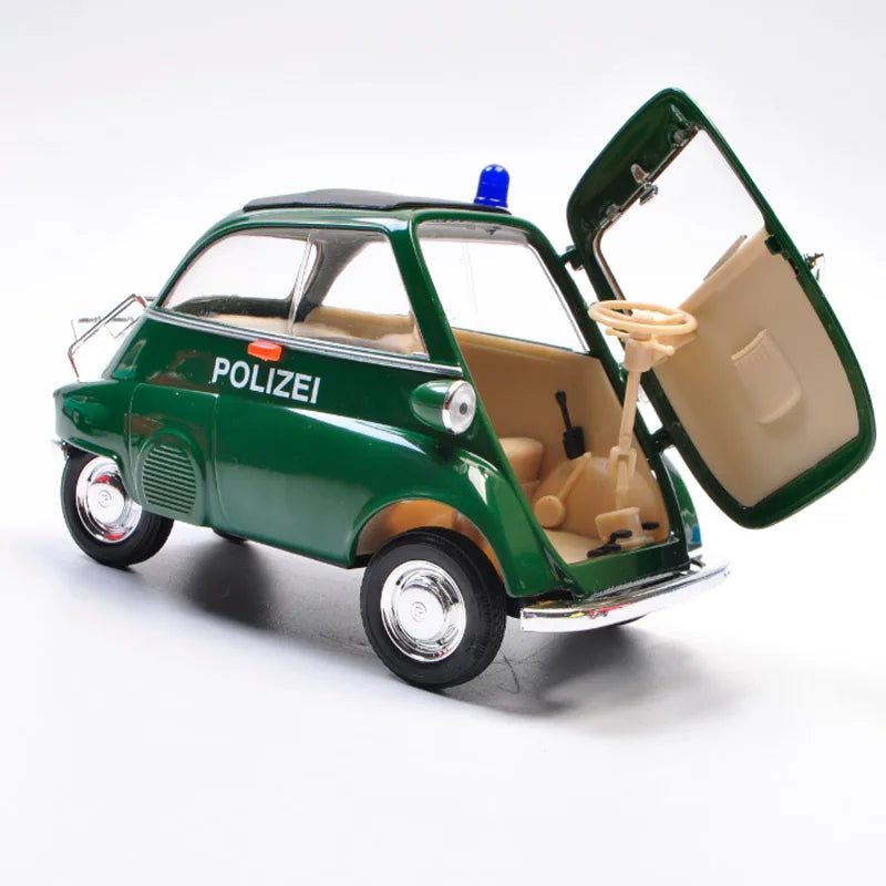 WELLY 1:18 Scale Diecast Car BMW Isetta Simulator Classic Model Car Alloy Metal Toy Car For Kid Gift Craft Decoration Collection