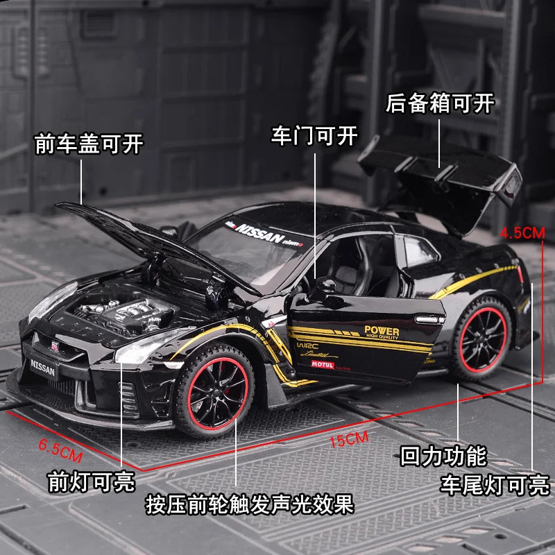 Free Shipping New 1:32 NISSAN GTR GT-R R35 Alloy Car Model Diecasts & Toy Vehicles Toy Cars Kid Toys For Children Gifts Boy Toy