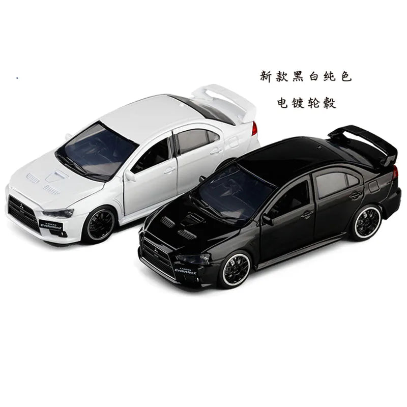 Toy Car 1:32 Mitsubishi Lancer Evolution X Metal Alloy Diecast Car Model Miniature Model With Sound Light Model For Children Car