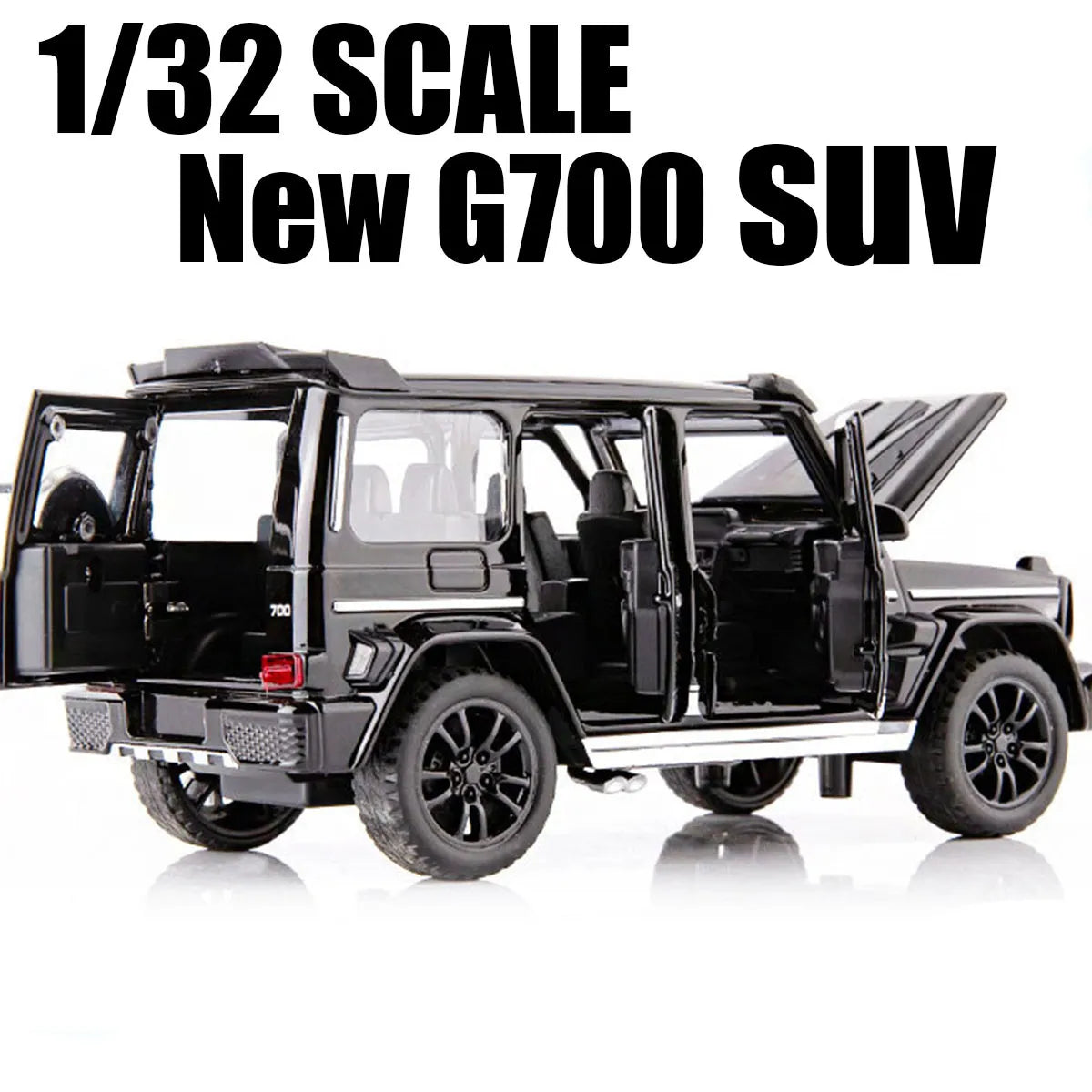 High Simulation 1:32 New G700 G65 SUV Diecast Metal Toy Car Model Vehicle Sound Light Pull Back Car Kids Toys Gifts Collection