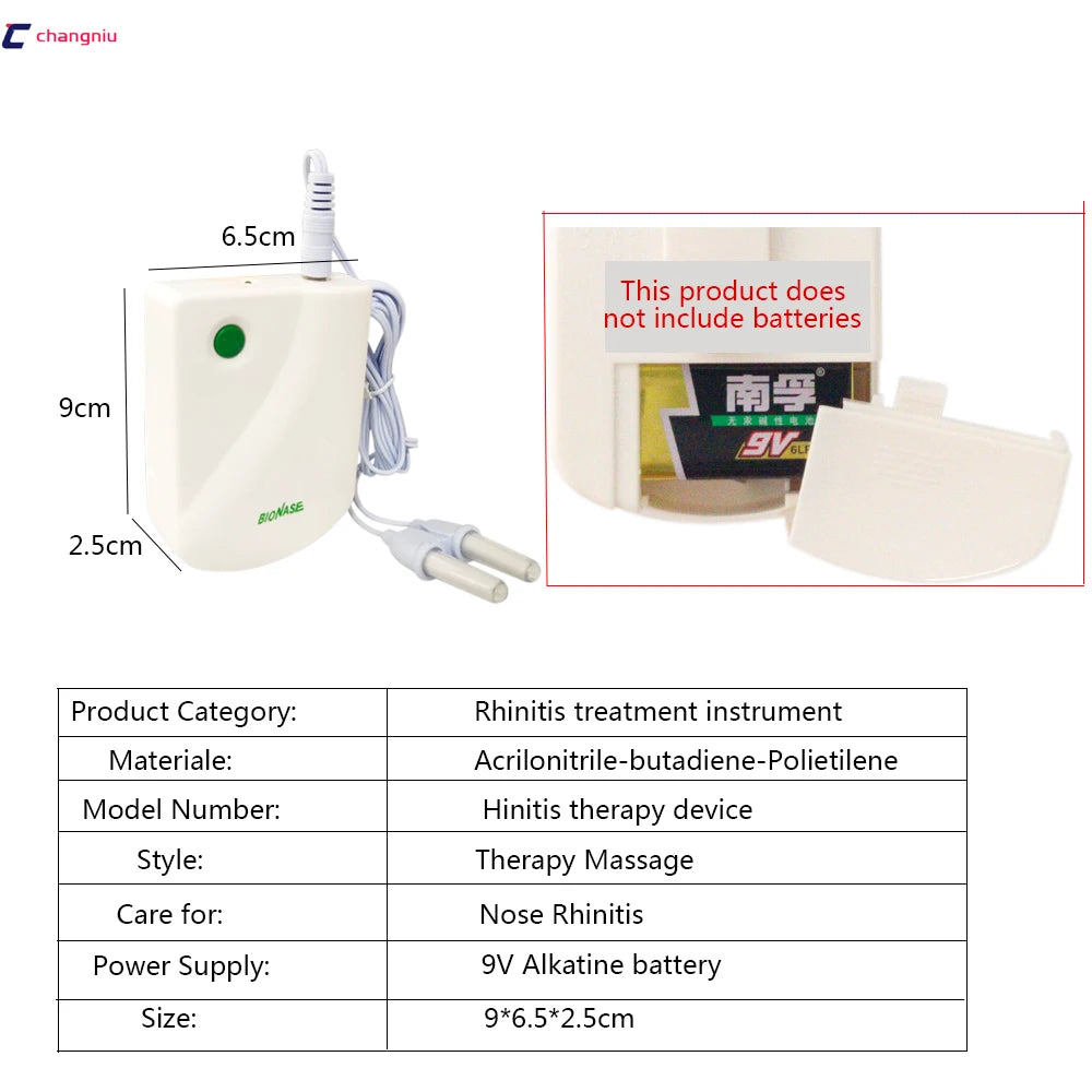 New BioNase rhinitis therapy massage,Hay fever,Low-frequency pulse and laser therapy instrument, Rhinitis treatment instrument