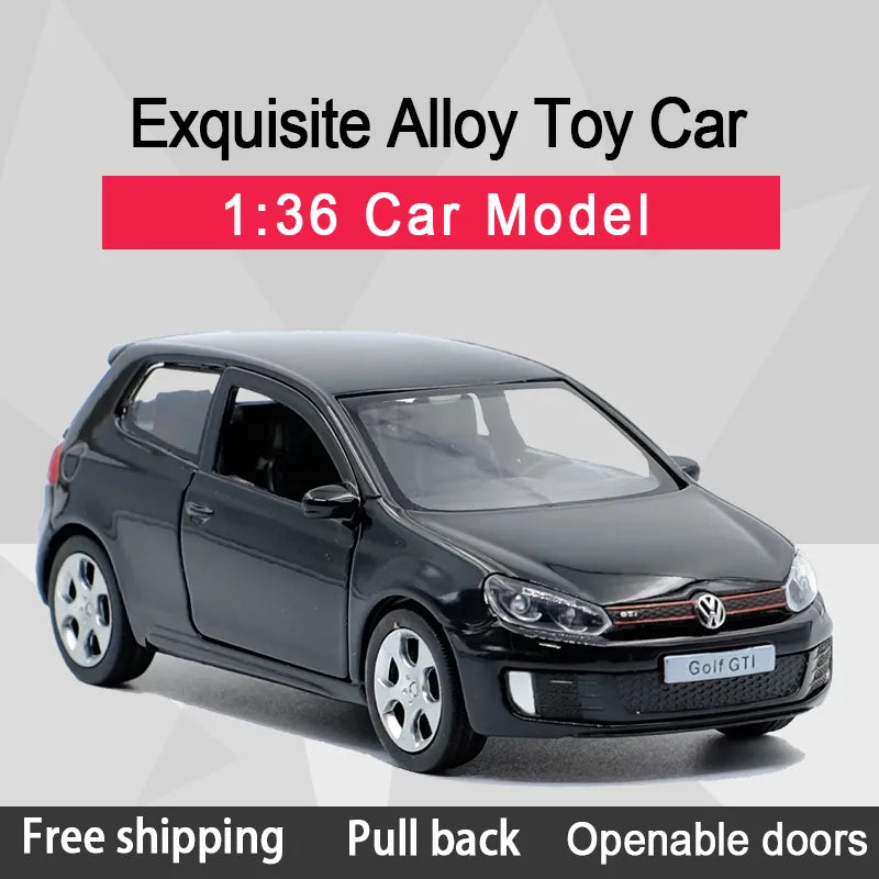 RMZ CITY 1:36 Golf GTI  Alloy Diecast Car Model Toy With Pull Back For Children Gifts Toy Collection