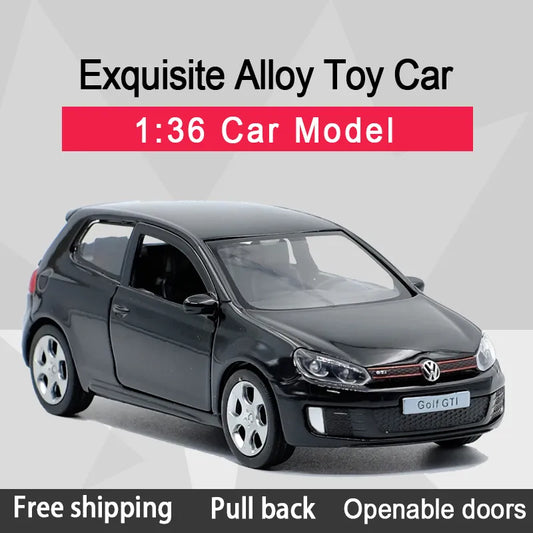 RMZ CITY 1:36 Golf GTI  Alloy Diecast Car Model Toy With Pull Back For Children Gifts Toy Collection