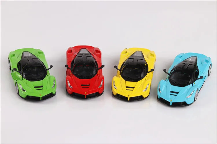 1:32 Rafah sports car Metal Alloy Diecast Car Model Miniature Scale Model Sound and Light Electric Car Toys For Children