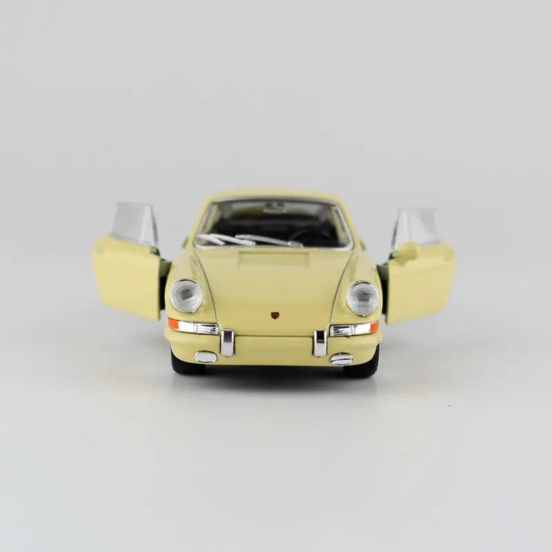 WELLY Toy Diecast Model 1:36 Scale 1964 Porsche 911 Classical Vehicle Pull Back Car Educational Collection Gift For Children