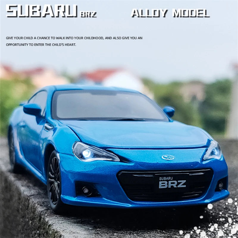1:32 BRZ Alloy Sports Car Model Diecast Metal Simulation Toy Vehicles Car Model Sound Light Collection Childrens Toy Gift