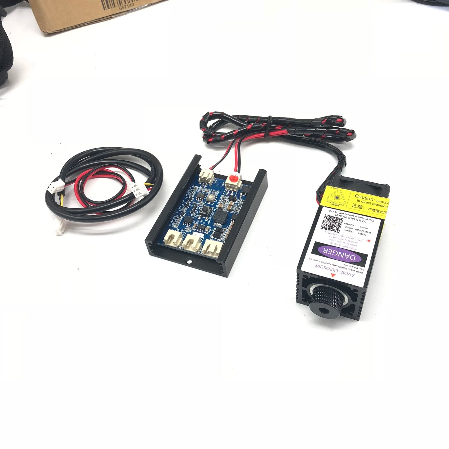 500mw 405NM blue purple laser module engraving,with TTL PWM control focusing tube diode+ goggles
