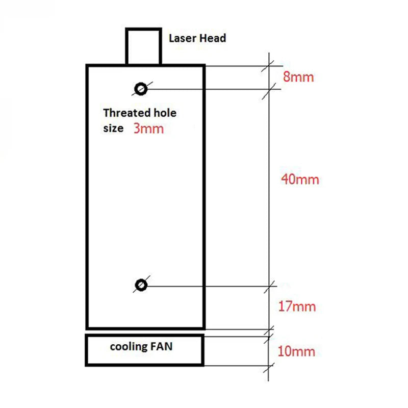 5.5w High Power 445NM Focusing Blue Laser Module Engraving And Cutting TTL 5500mw Laser machine diode