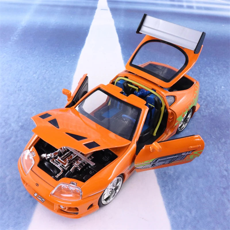 Jada 1:24 Fast and Furious Brian’s 1995 Toyota Supra High Simulation Diecast Metal Alloy Model Car kids Toy Gift Collection J187