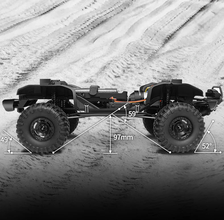 New 1:10 Huangbo R1001 Horse Full Scale Rc Remote Control Model Car Simulation Off-road Large Size Climbing Toy Car Gift