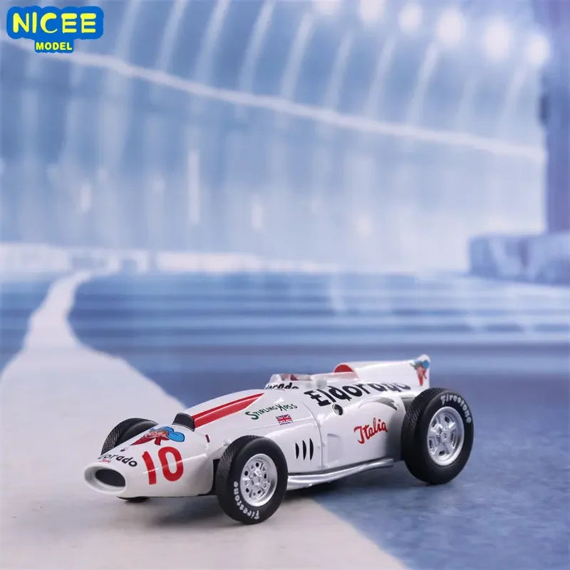 1:43 1958 Maserati 420M Eldorado F1 Track Formula Car Model Diecasts Metal Retro Classical Racing Car Model Collection P27