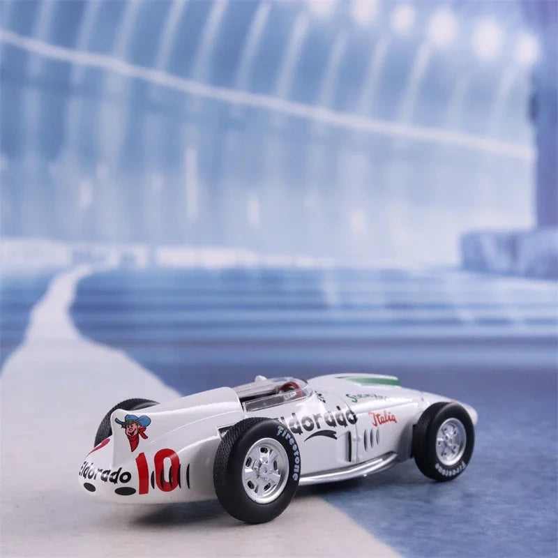 1:43 1958 Maserati 420M Eldorado F1 Track Formula Car Model Diecasts Metal Retro Classical Racing Car Model Collection P27