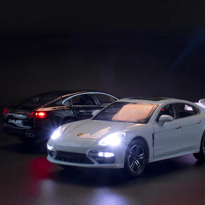 Diecast 1:32 Toy Cars Alloy Simulation Model Panamera Metal Vehicles Children Gifts Birthday Collection Miniature Boys Hottoys
