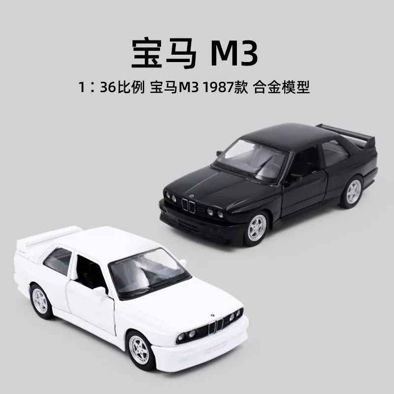 1:36 1987 BMW M3 High Simulation Diecast Car Metal Alloy Model Car kids toys collection gifts A622