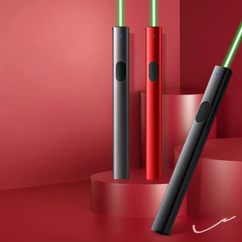 L1003 High Power Laser Pointer Green Laser Light USB Rechargeable Infrared Pointer for Teaching Meeting