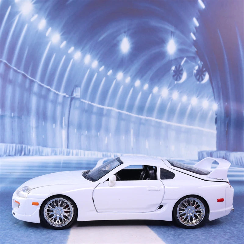 1:24 Fast & Furious Brian’s 1995 Toyota Supra Simulation Diecast Car Metal Alloy Model Car Children's toys collection gifts J32