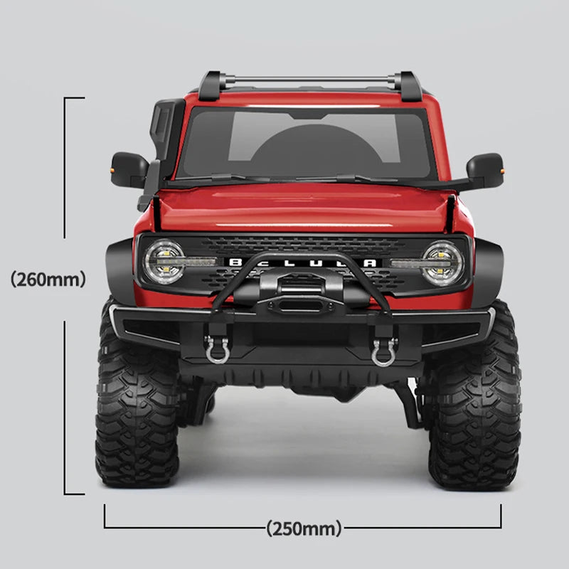 New 1:10 Huangbo R1001 Horse Full Scale Rc Remote Control Model Car Simulation Off-road Large Size Climbing Toy Car Gift