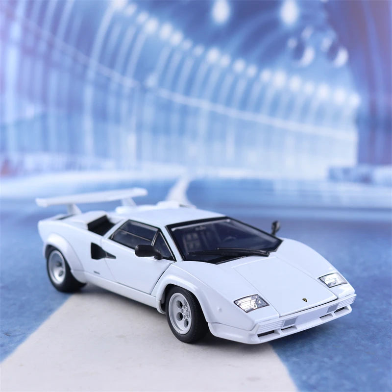 WELLY 1:24 Lamborghini Countach LP 5000 S sports car Diecast Car Metal Alloy Model Car Children's toys collection gifts B872