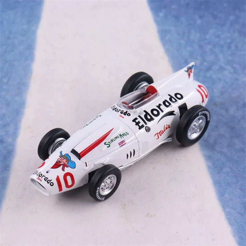 1:43 1958 Maserati 420M Eldorado F1 Track Formula Car Model Diecasts Metal Retro Classical Racing Car Model Collection P27
