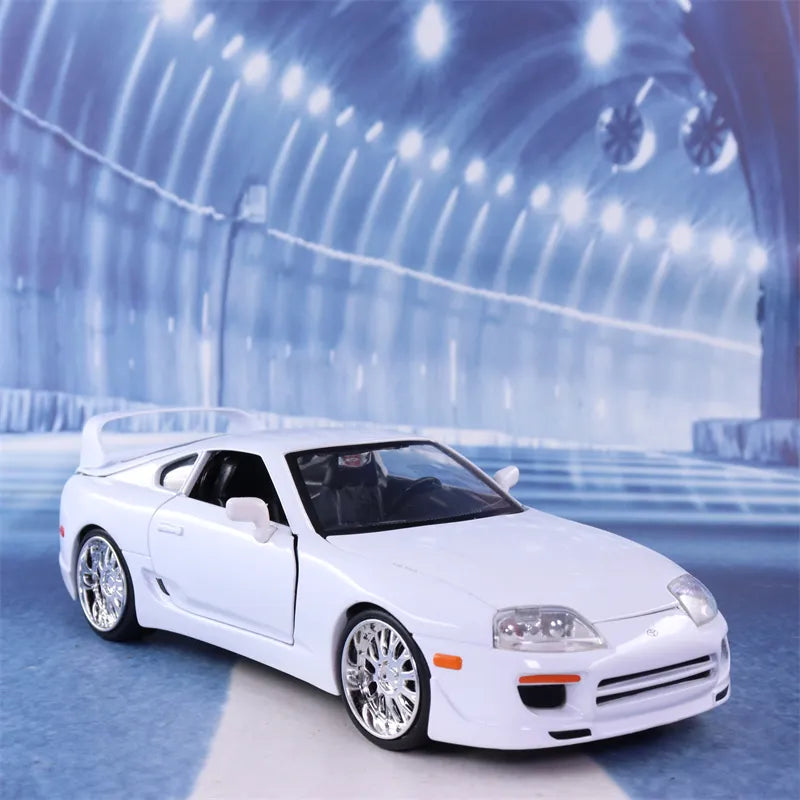 1:24 Fast & Furious Brian’s 1995 Toyota Supra Simulation Diecast Car Metal Alloy Model Car Children's toys collection gifts J32