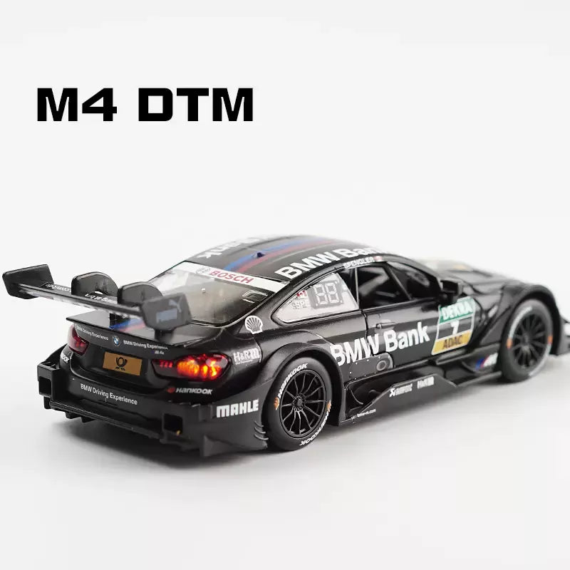 1:32 Diecast Alloy Car Model Miniature The4 Series M4 DTM Racing Metal Vehicle Collection Birthday Gifts Children Christmas Toys