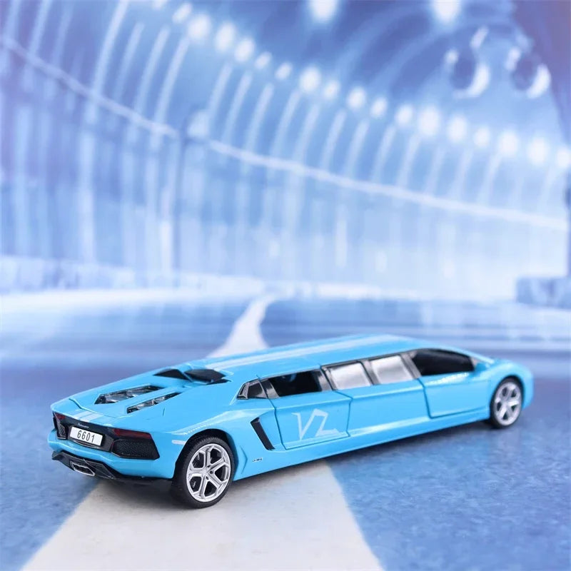 1:32 Lamborghini Extended Version sports car Simulation Diecast Car Metal Alloy Model Car Children's toys collection gifts F85