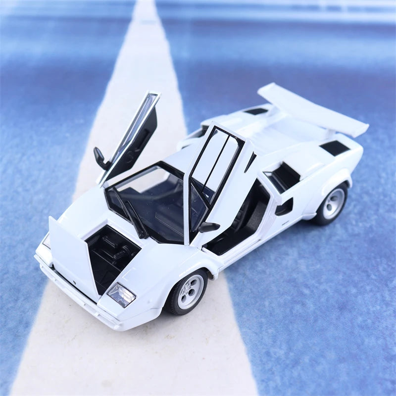 WELLY 1:24 Lamborghini Countach LP 5000 S sports car Diecast Car Metal Alloy Model Car Children's toys collection gifts B872