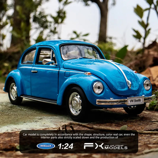 WELLY 1:24  Volkswagen Beetle car  alloy car model simulation car decoration collection gift toy Die casting model boy toy B9