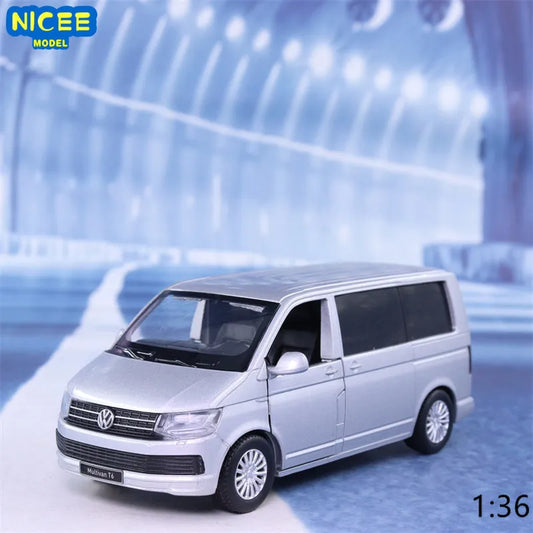 1:36 Volkswagen Multivan T6 MPV Alloy Car Model Children Toy Car Die-Casting Metal Toy Car Simulation Collection Gift F427