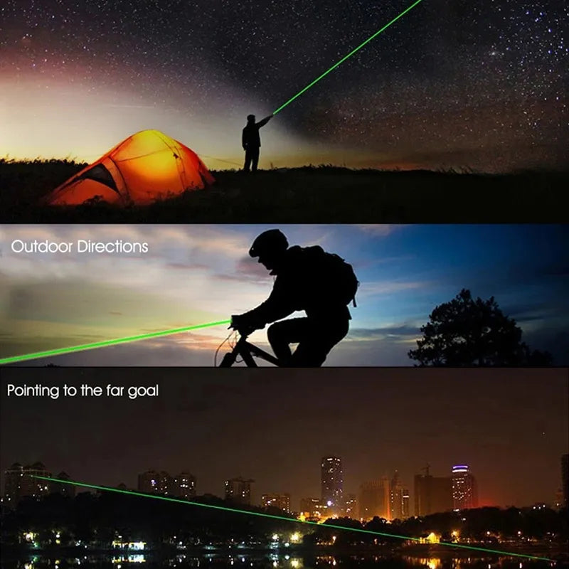 High-quality Laser Pointer Red Green Purple Three-color Laser Pointer Projection Teaching Demonstration Pen Hunting Optics