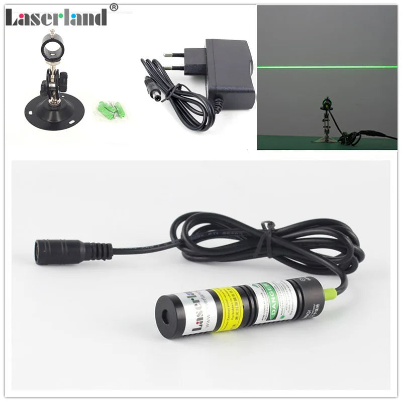 532nm Green Laser Line Module Generator Projector Sawmill Woodworks Swamp Haunted House Lighting Effects 10mW 30mW 50mW 18*75mm