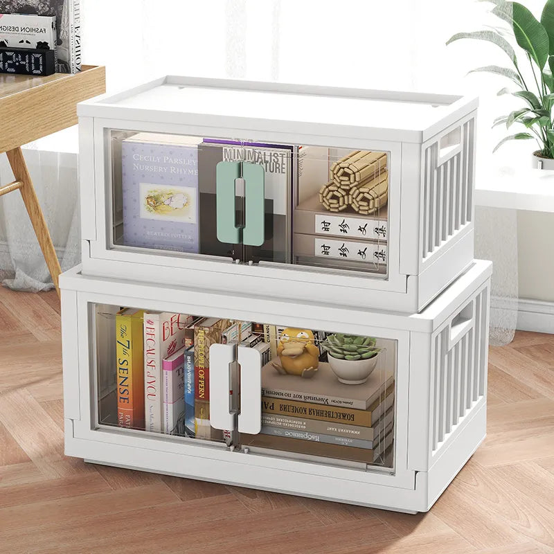 Big Storage Cabinet  Collapsible Storage Bins, File Cabinet,  Stackable Cube Storage Organizer,   Kitchen Storage Cupboard