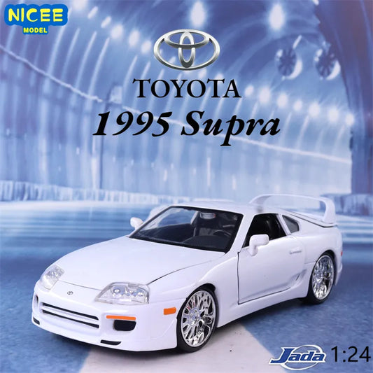 1:24 Fast & Furious Brian’s 1995 Toyota Supra Simulation Diecast Car Metal Alloy Model Car Children's toys collection gifts J32