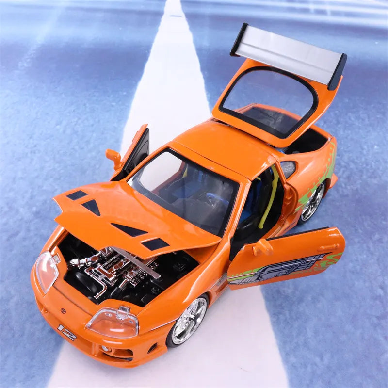 Jada 1:24 Fast and Furious Brian’s 1995 Toyota Supra High Simulation Diecast Metal Alloy Model Car kids Toy Gift Collection J187