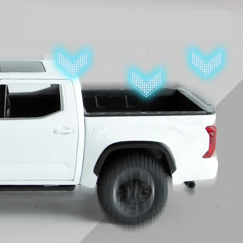 1/22 Tundra Alloy Pickup Car Model Diecast & Toy Metal Off-Road Vehicles Car Model Sound and Light Collection Childrens Toy Gift