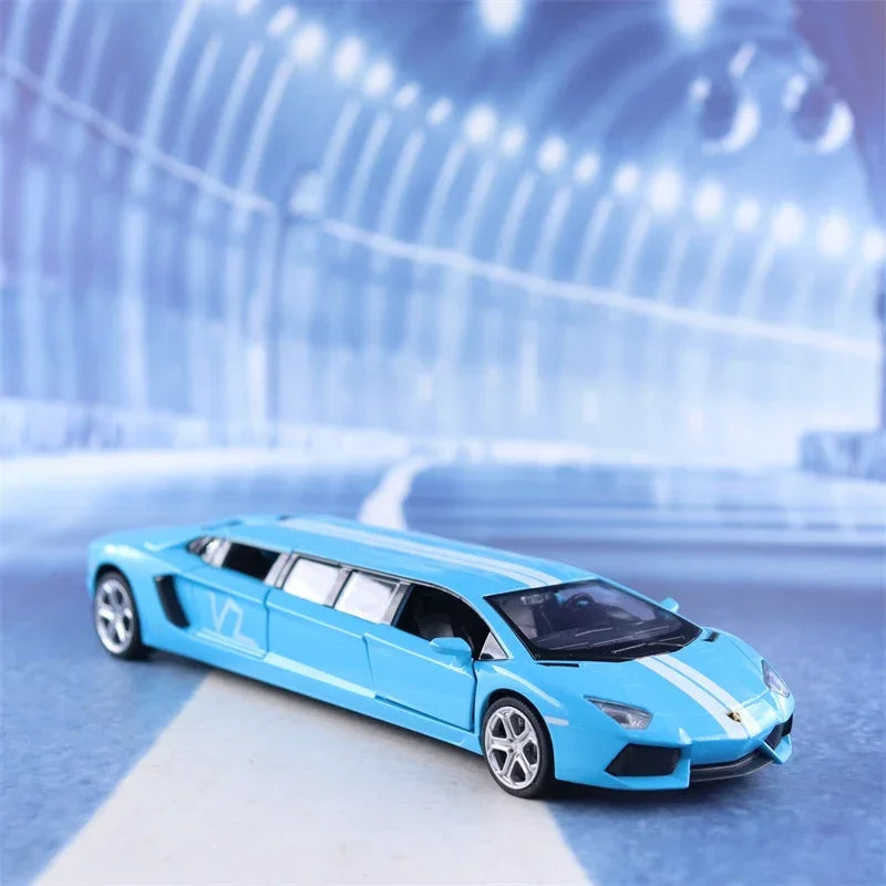 1:32 Lamborghini Extended Version sports car Simulation Diecast Car Metal Alloy Model Car Children's toys collection gifts F85