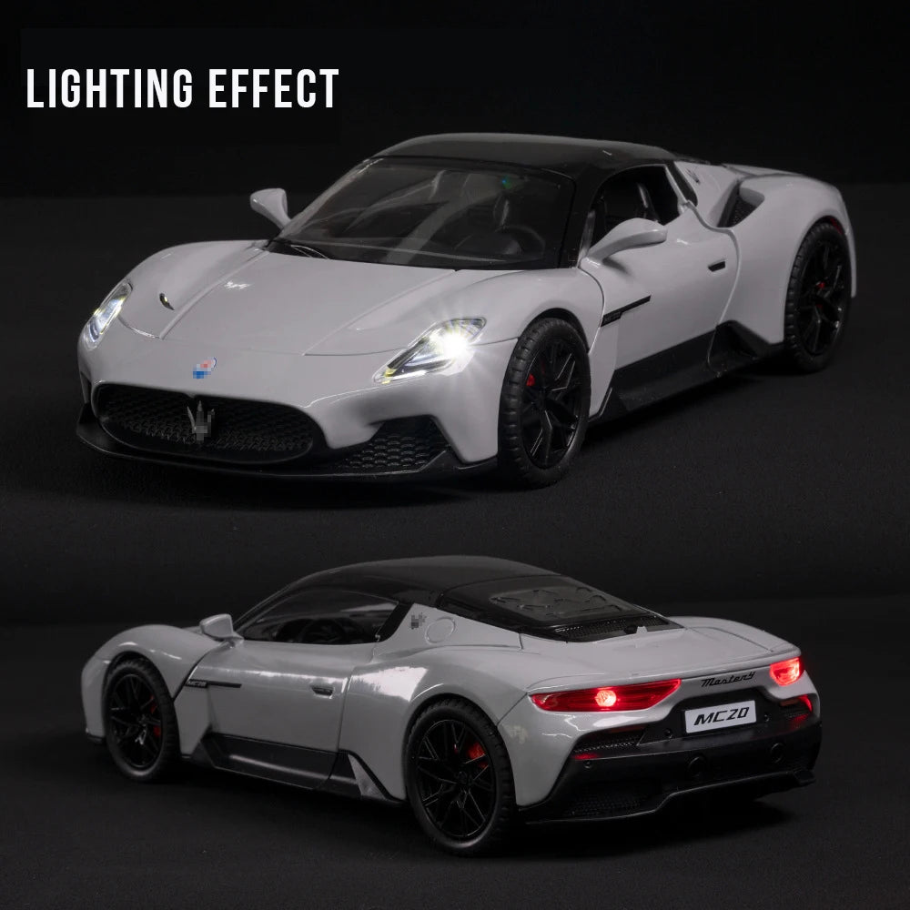 1:24 Simulation Maserati MC20 SPORT Alloy Cars Toy Diecast Vehicles Metal Model Car Decoration For Kids Christmas Gift Boy Toy