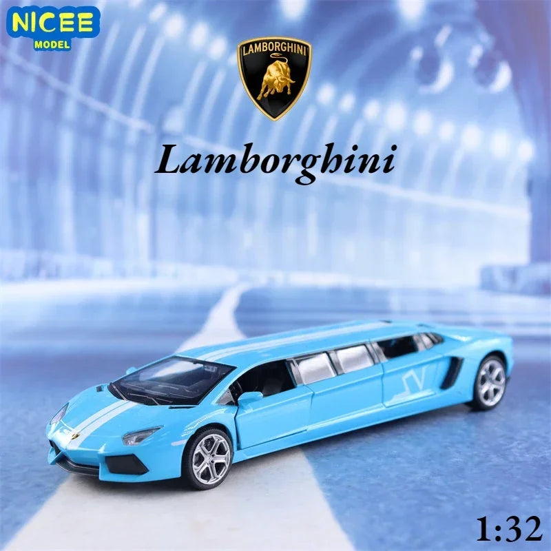 1:32 Lamborghini Extended Version sports car Simulation Diecast Car Metal Alloy Model Car Children's toys collection gifts F85