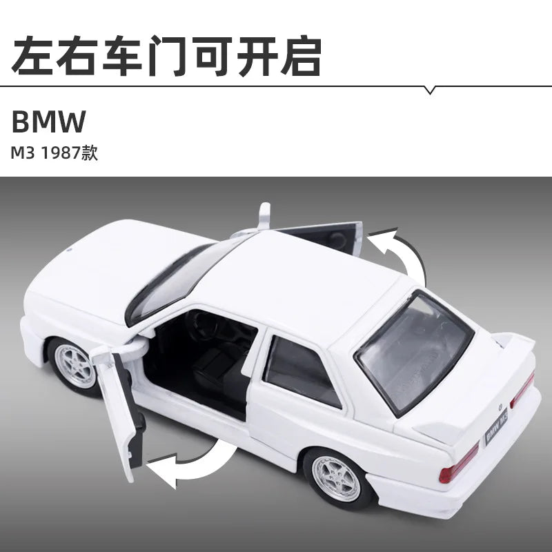 1:36 1987 BMW M3 High Simulation Diecast Car Metal Alloy Model Car kids toys collection gifts A622