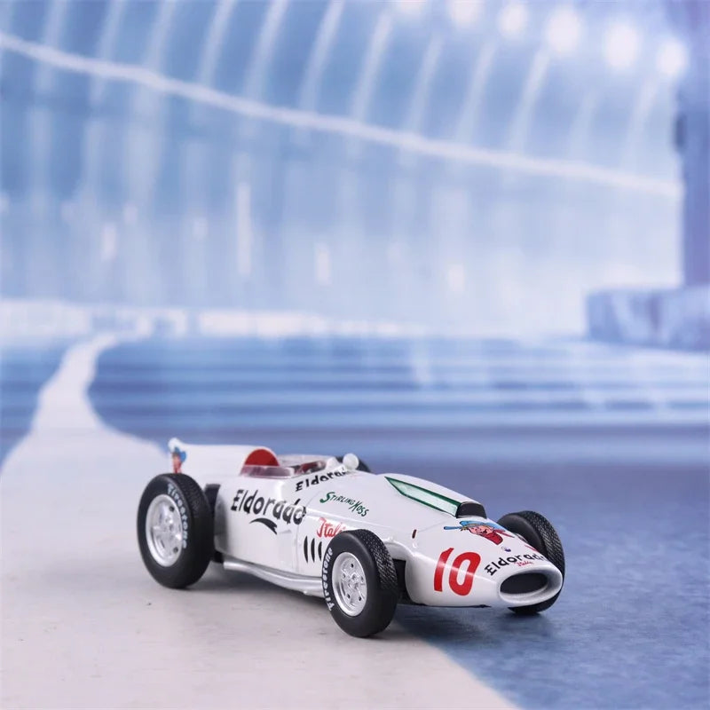 1:43 1958 Maserati 420M Eldorado F1 Track Formula Car Model Diecasts Metal Retro Classical Racing Car Model Collection P27