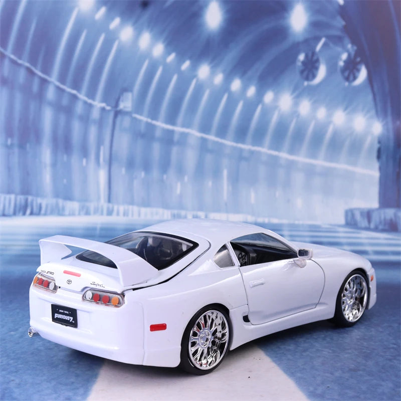 1:24 Fast & Furious Brian’s 1995 Toyota Supra Simulation Diecast Car Metal Alloy Model Car Children's toys collection gifts J32