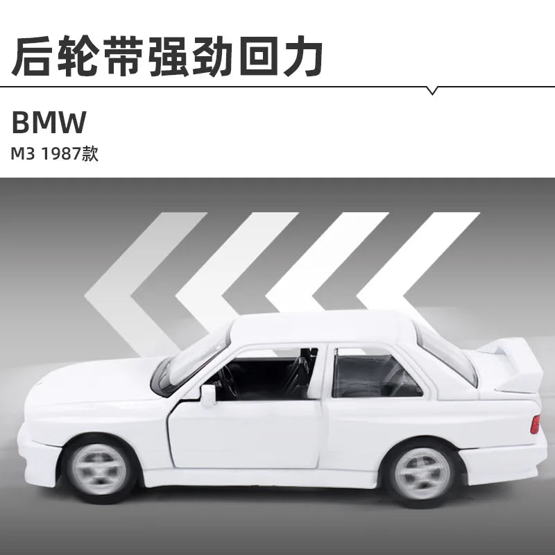 1:36 1987 BMW M3 High Simulation Diecast Car Metal Alloy Model Car kids toys collection gifts A622