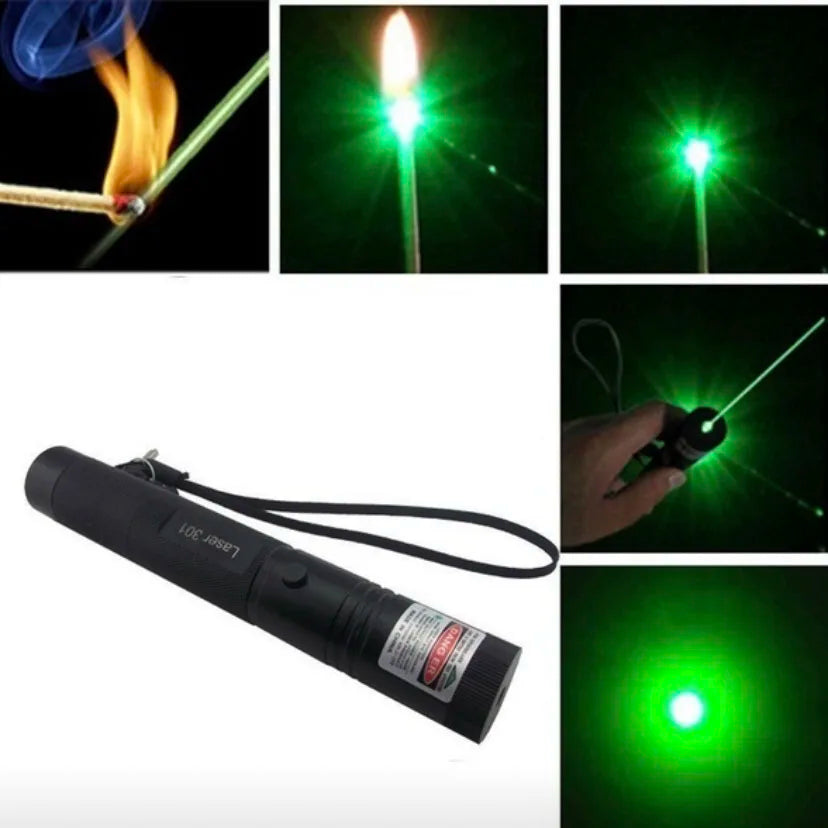 Hunting 532nm 5mw Green Laser Sight 301 Pointer High Powerful Adjustable Focus Lazer Red Lasers Pen Burning Match (no Battery)