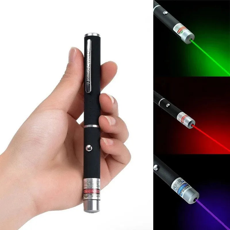 High-quality Laser Pointer Red Green Purple Three-color Laser Pointer Projection Teaching Demonstration Pen Hunting Optics