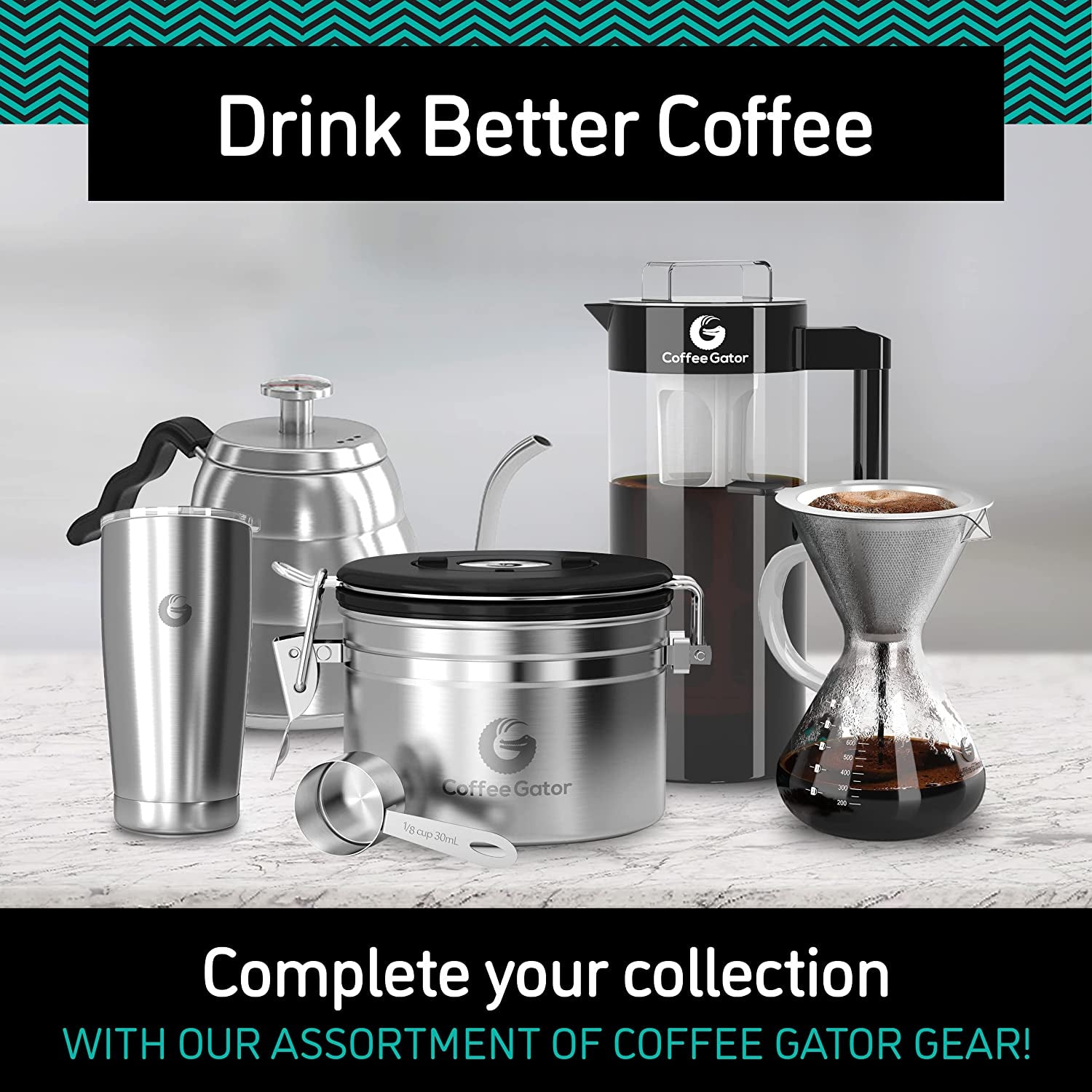 Pour over Coffee Maker - 27 Oz Paperless, Portable, Drip Coffee Brewer Pour over Set W/Glass Carafe & Stainless-Steel Mesh Filter, 800Ml Clear